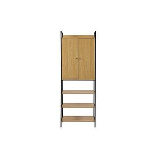 Vente-unique Garderobe TAPORA 2 Türen 3 Regale 1 Garderobe Eiche  