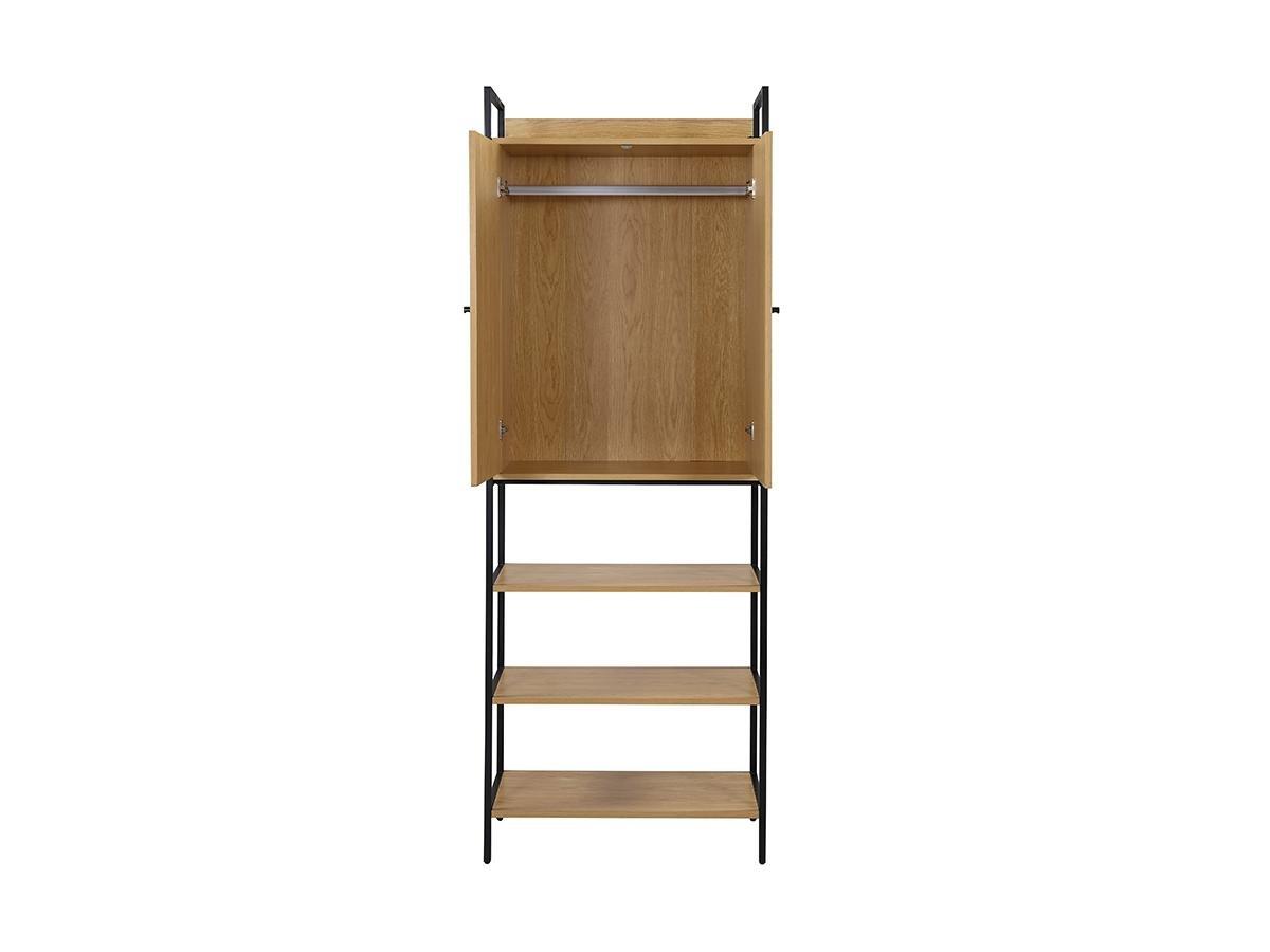 Vente-unique Garderobe TAPORA 2 Türen 3 Regale 1 Garderobe Eiche  