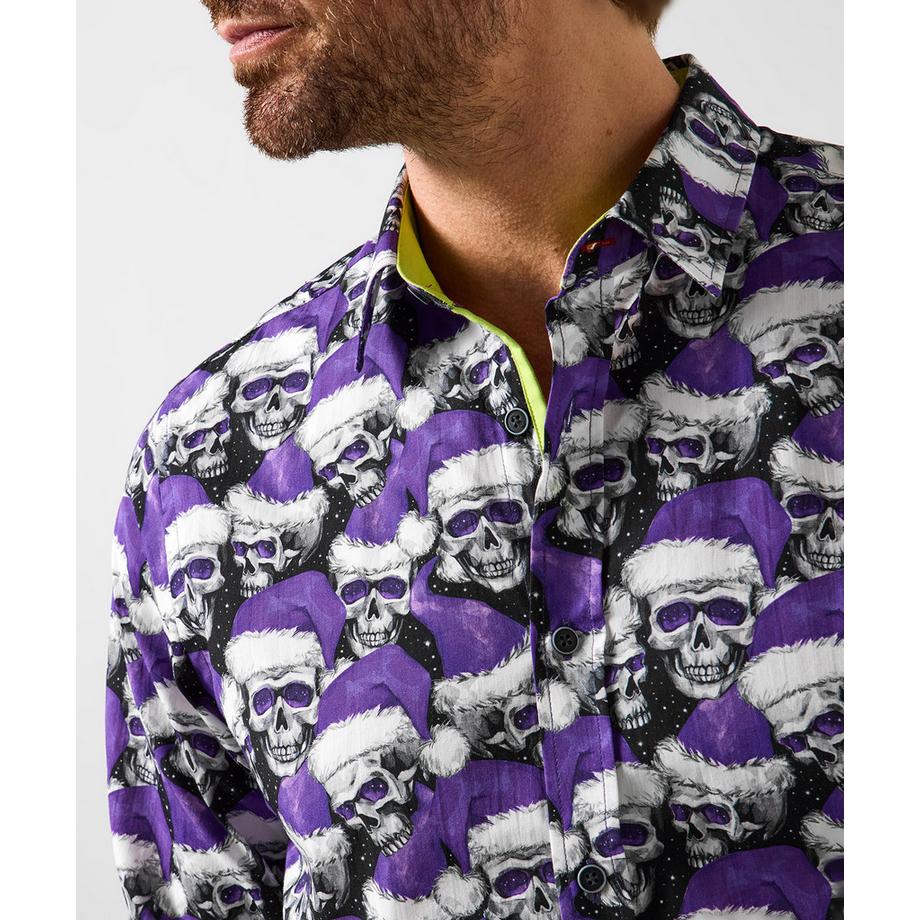 Joe Browns Camicia Motivo Teschio Natalizio  