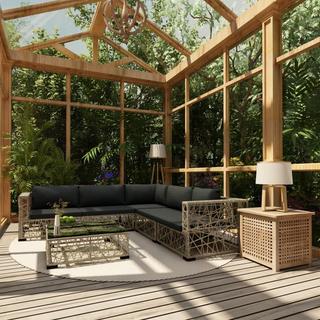 VidaXL Mobilier de jardin rotin synthétique  