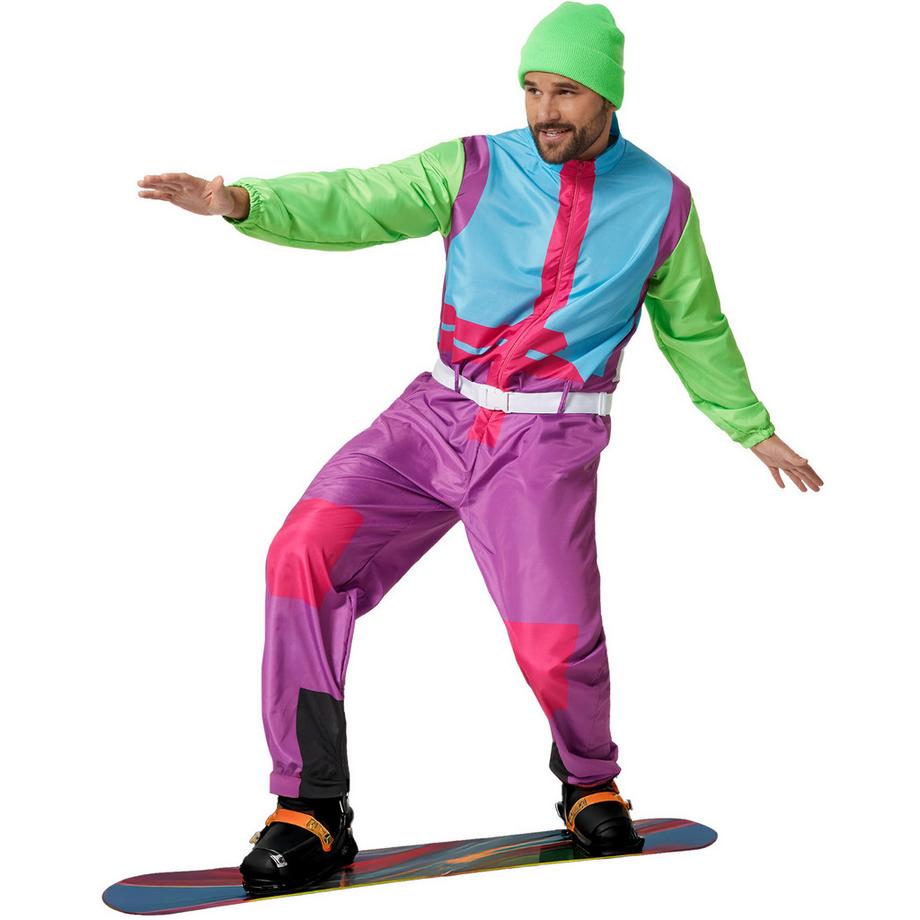 Tectake  Costume pour homme Combinaison de ski rétro des années 80 90 