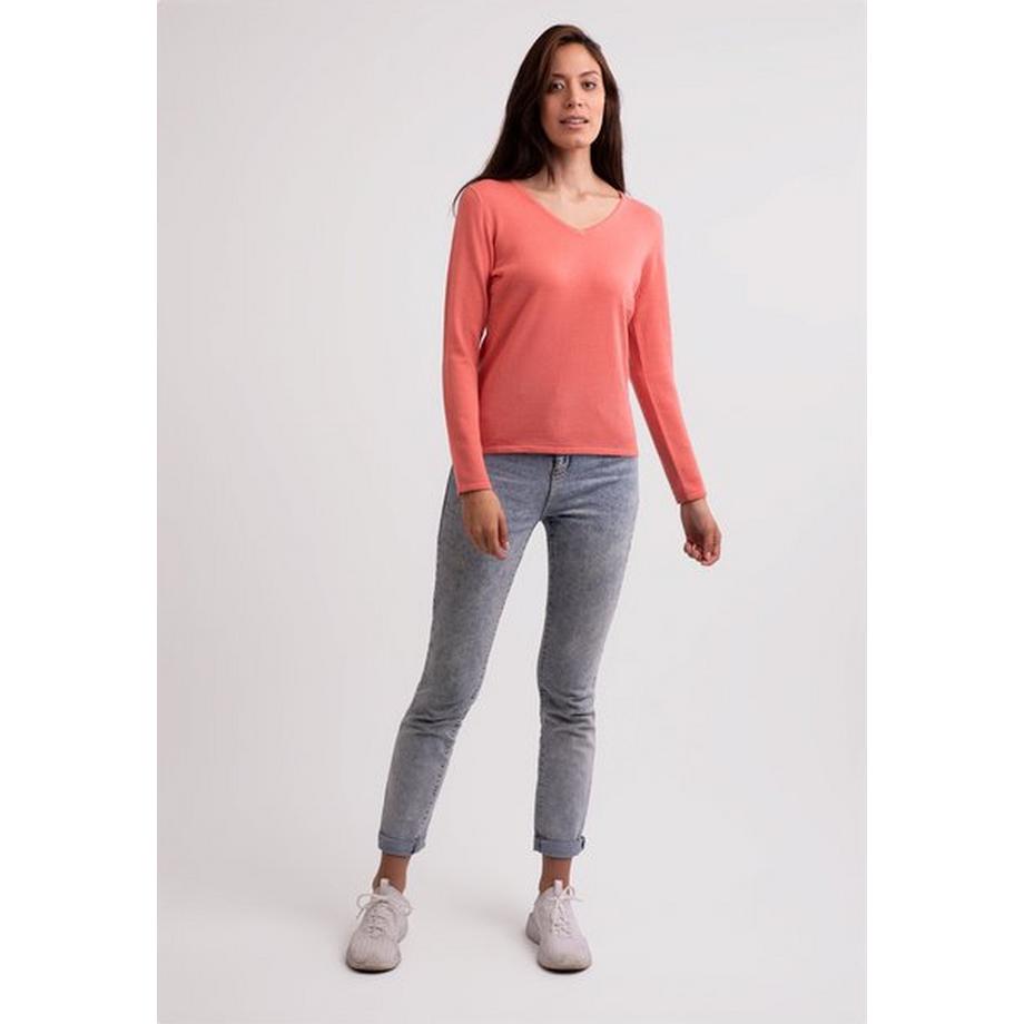 CASH-MERE.CH Pull col V en cachemire recyclé  