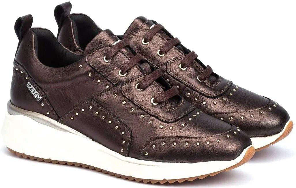 Image of W6z-6806cl - Leder Sneaker Damen Braun 38