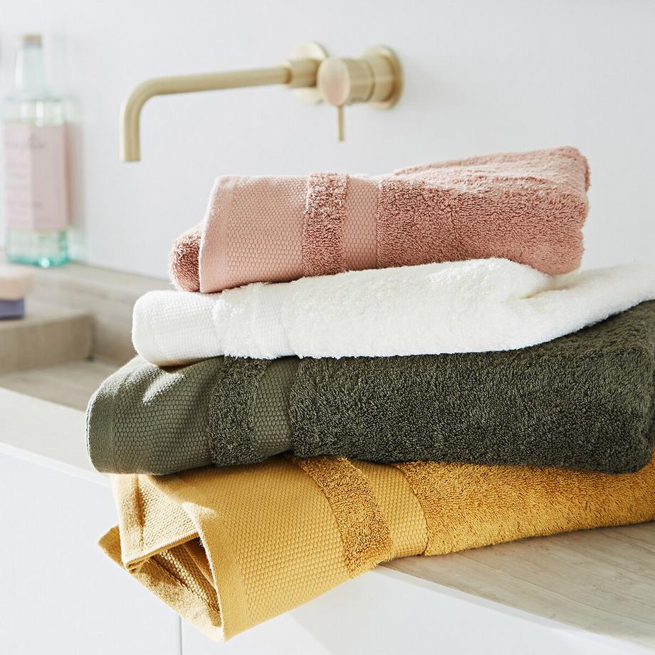 La Redoute Intérieurs 4er-Pack Waschhandschuhe KHEOPS aus gekämmter Baumwolle 600g/m2  