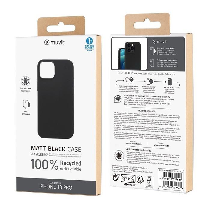 Muvit  Coque pour iPhone 13 Pro RECYCLETEK 