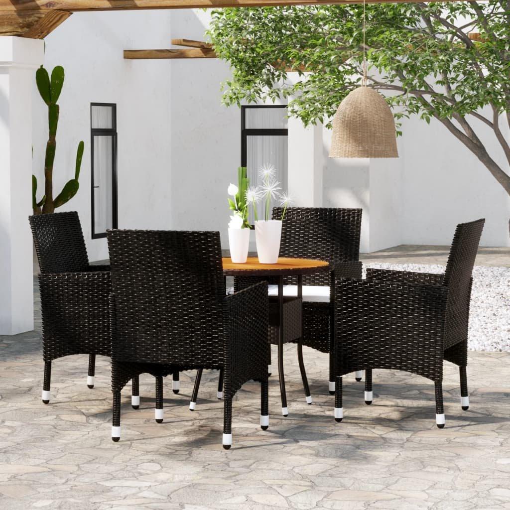 VidaXL Ensemble repas de jardin rotin synthétique  