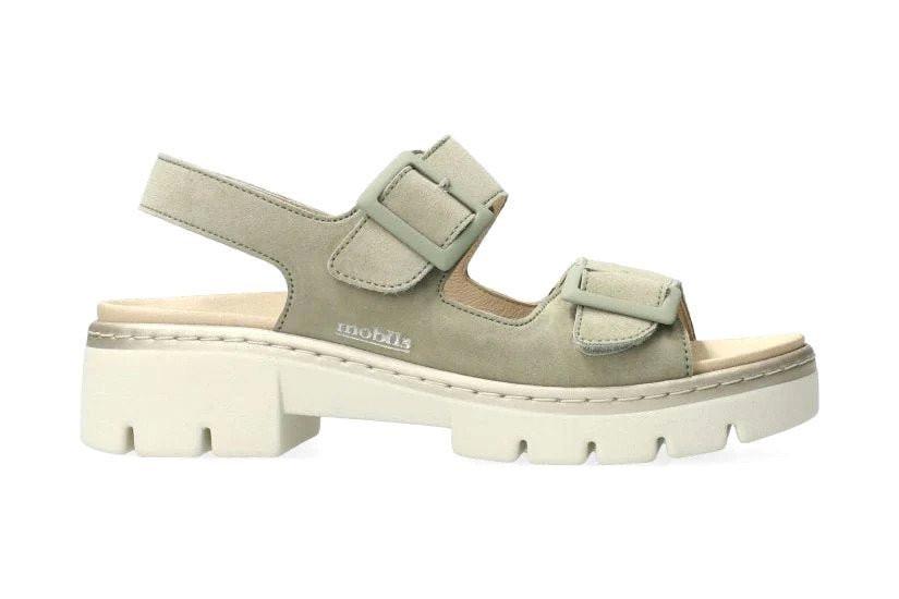 Image of Amira - Wildleder Sandale Damen Grün 35