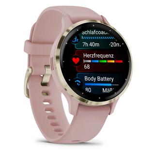 GARMIN  Venu 3S 3,05 cm (1.2") AMOLED Digital 390 x 390 Pixel Touchscreen Gold, Rose WLAN GPS 