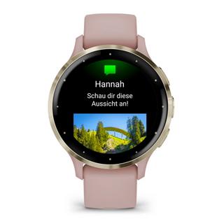 GARMIN  Venu 3S 3,05 cm (1.2") AMOLED Digital 390 x 390 Pixel Touchscreen Gold, Rose WLAN GPS 