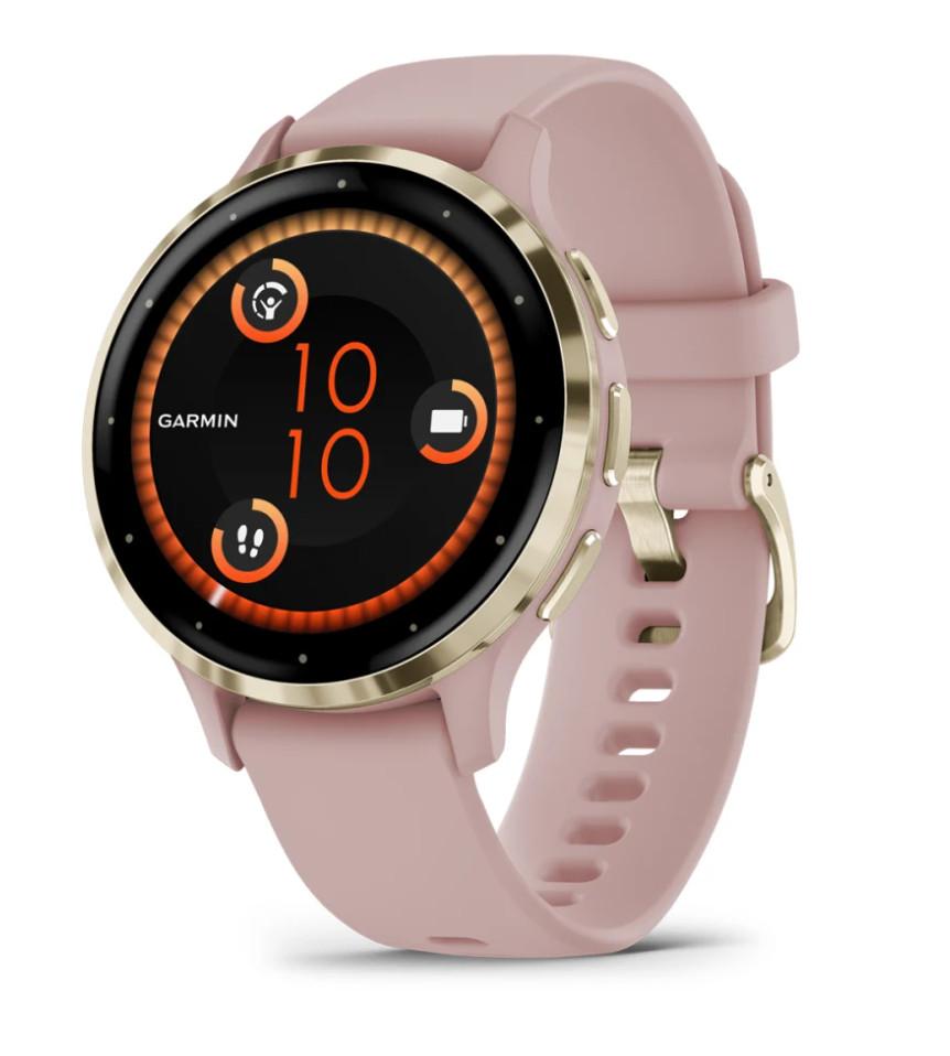 GARMIN  Venu 3S 3,05 cm (1.2") AMOLED Digital 390 x 390 Pixel Touchscreen Gold, Rose WLAN GPS 