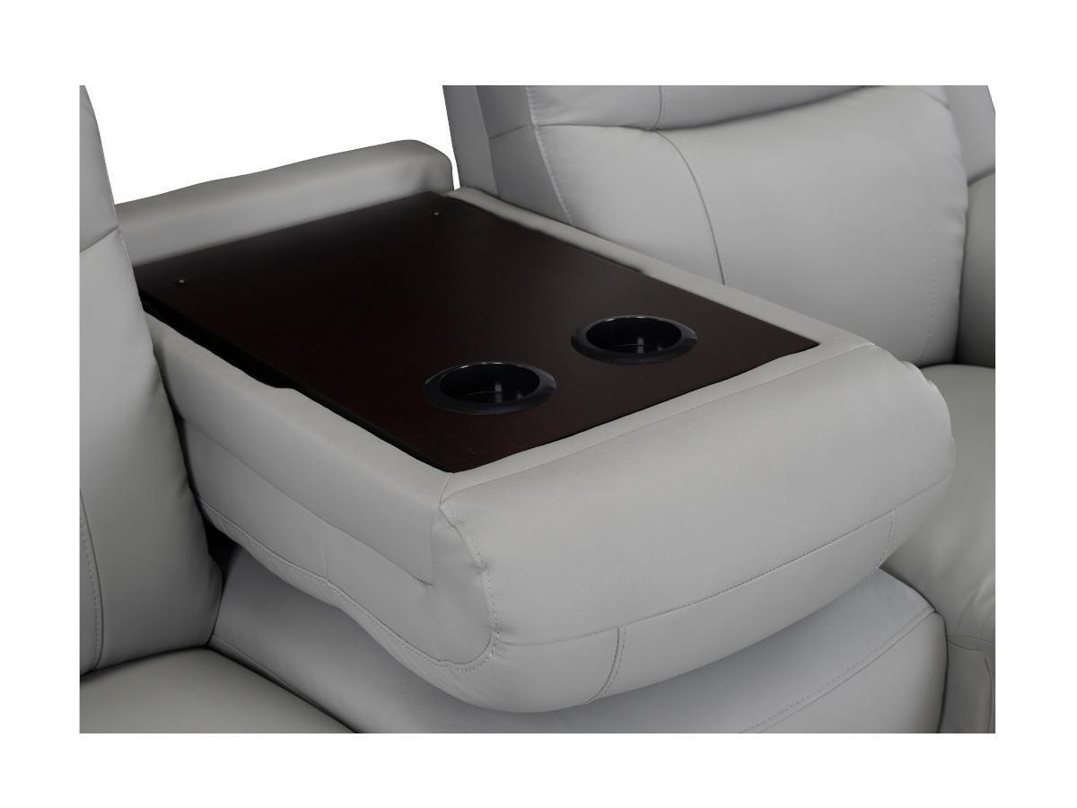 Vente-unique Relaxsofa Leder 3Sitzer EVASION  