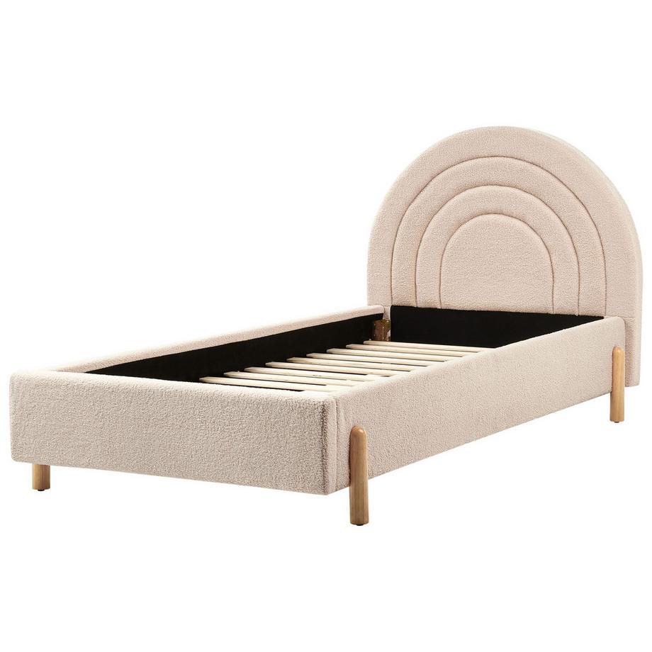 Beliani Lit d'enfant en Bouclé Rétro ANET  