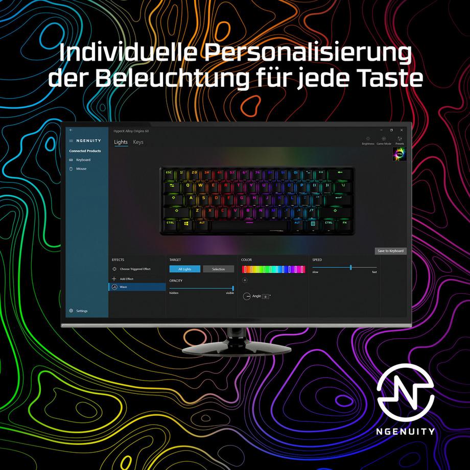 HyperX  Gaming-Tastatur Alloy Origins 60 