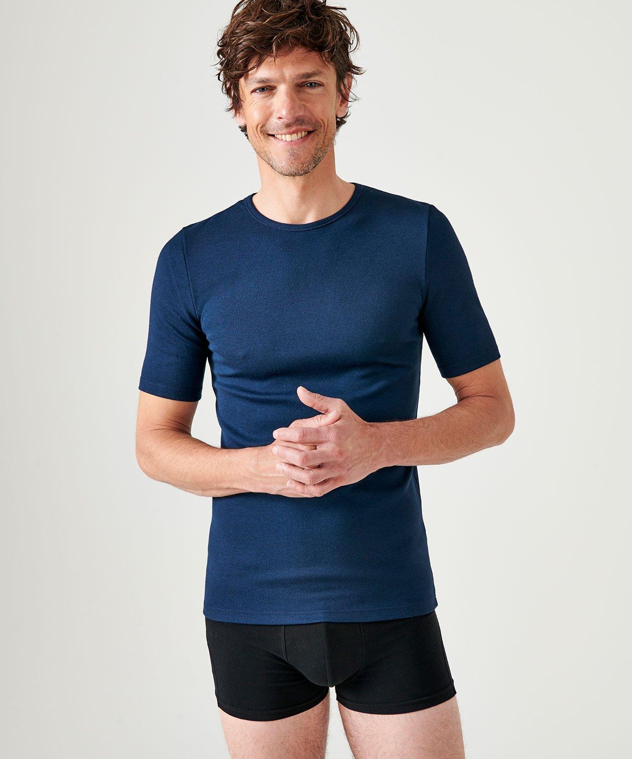 Image of T-shirt, Wärmegrad Medium 3. Herren Blau XXL