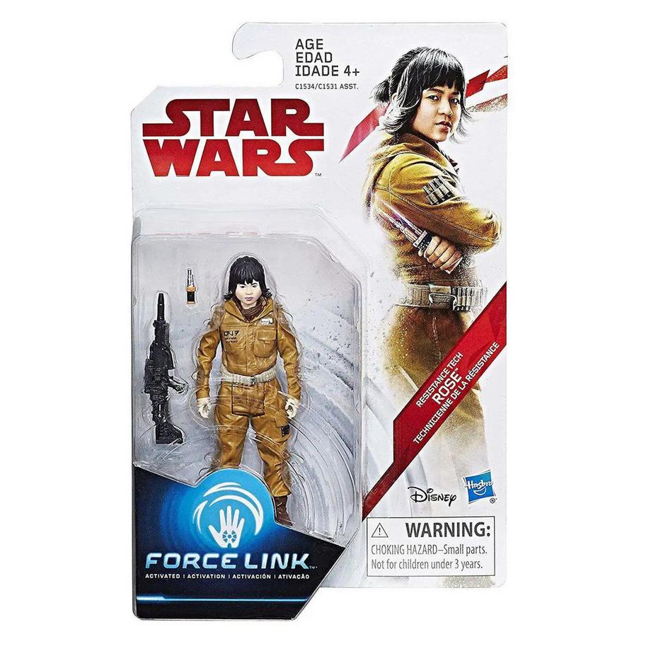 Hasbro  Star Wars The Last Jedi Force Link Teal Series Wave 1 Rose Action Figure [Resistance Tech] 