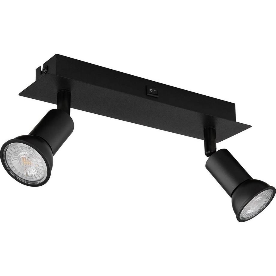 mutoni Spot Drew métal noir mat 2xGU10  