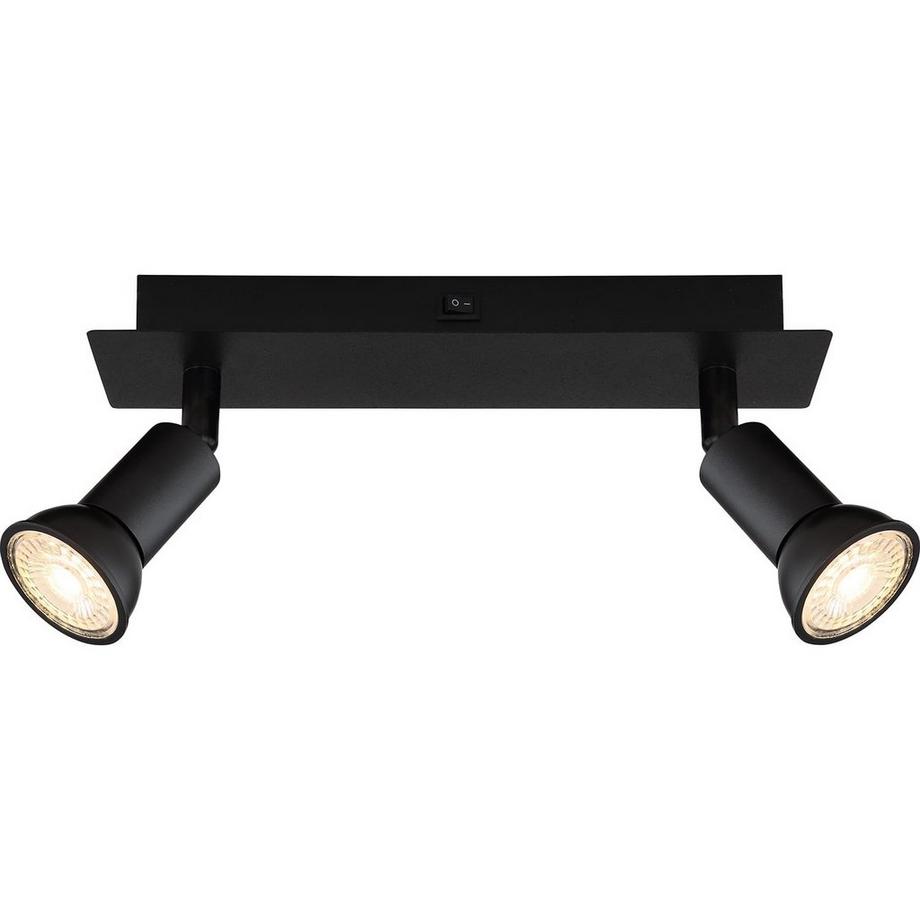 mutoni Spot Drew métal noir mat 2xGU10  