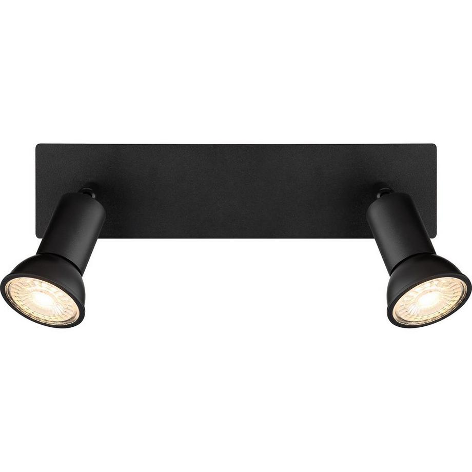 mutoni Spot Drew métal noir mat 2xGU10  