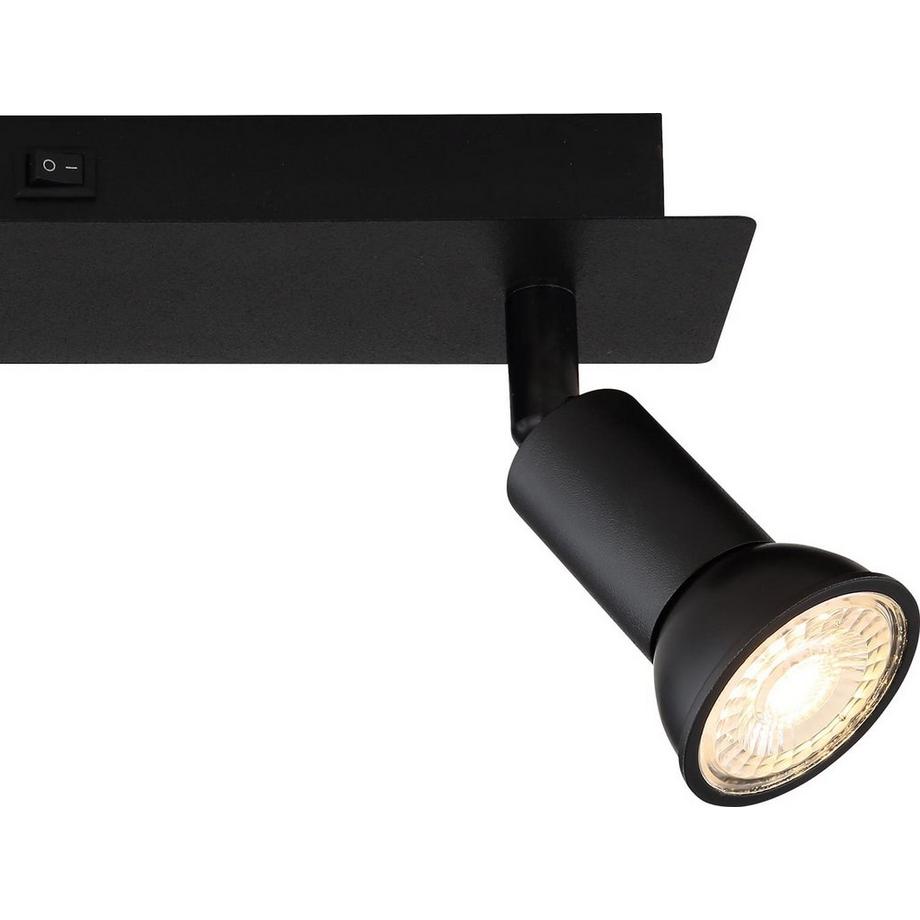 mutoni Spot Drew métal noir mat 2xGU10  