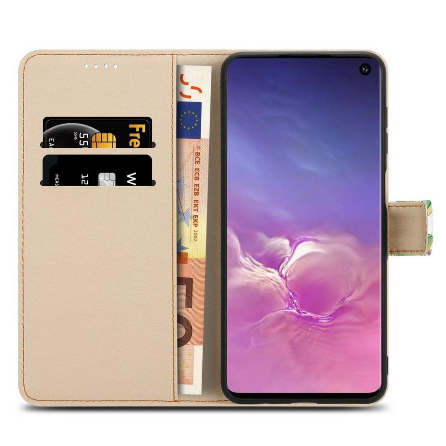 Cadorabo  Housse compatible avec Samsung Galaxy S10 PLUS - Coque de protection avec fermeture magnétique, fonction de support et compartiment pour carte 