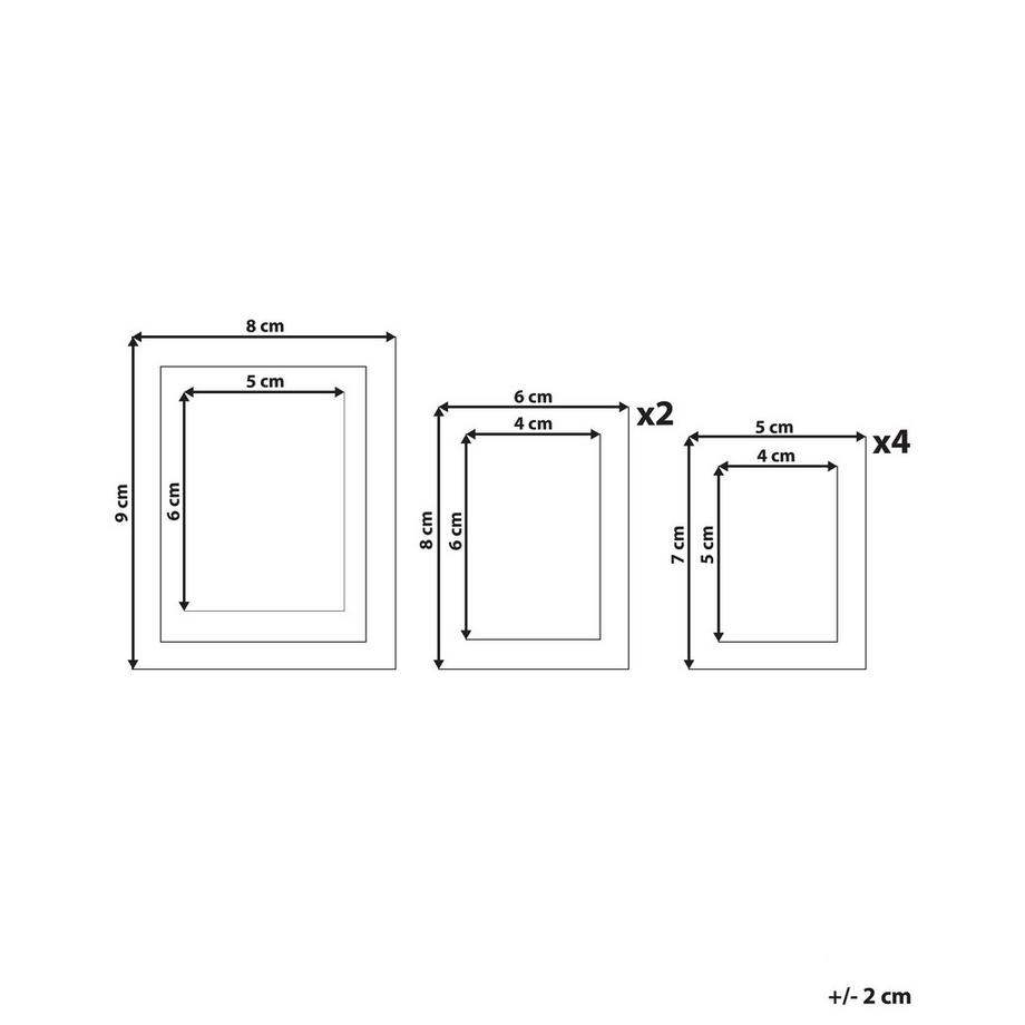 Beliani Fotorahmen aus MDF-Platte Glamourös DENKORO  