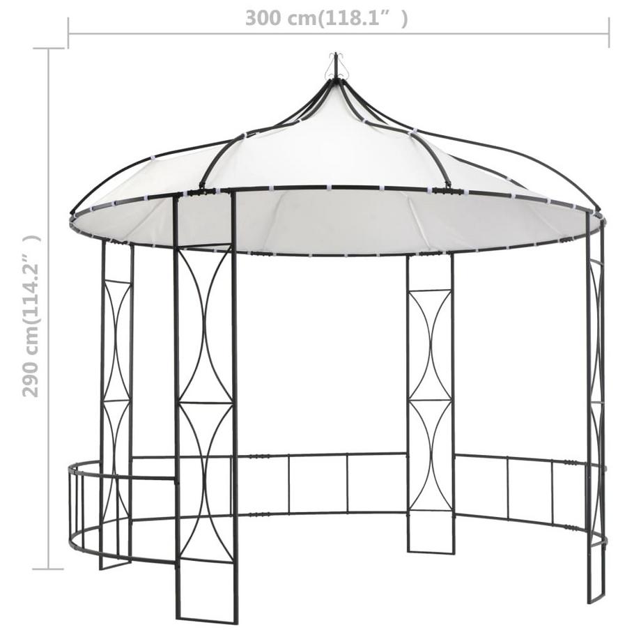 VidaXL gazebo Tessuto  