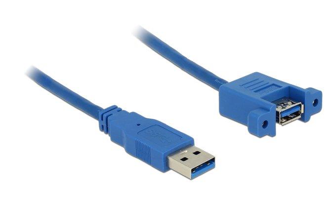 Image of USB 3.0 A, 1m USB Kabel USB 3.2 Gen 1 (3.1 Gen 1) USB A Blau