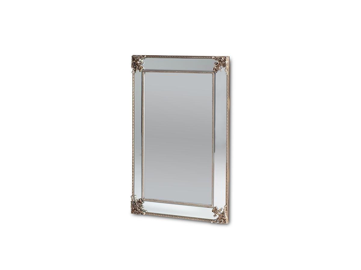 OZAIA Miroir biseauté en bois d'eucalyptus avec moulures ANALISE 1Champagne  