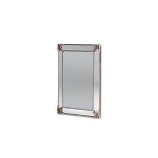 OZAIA Miroir biseauté en bois d'eucalyptus avec moulures ANALISE 1Champagne  