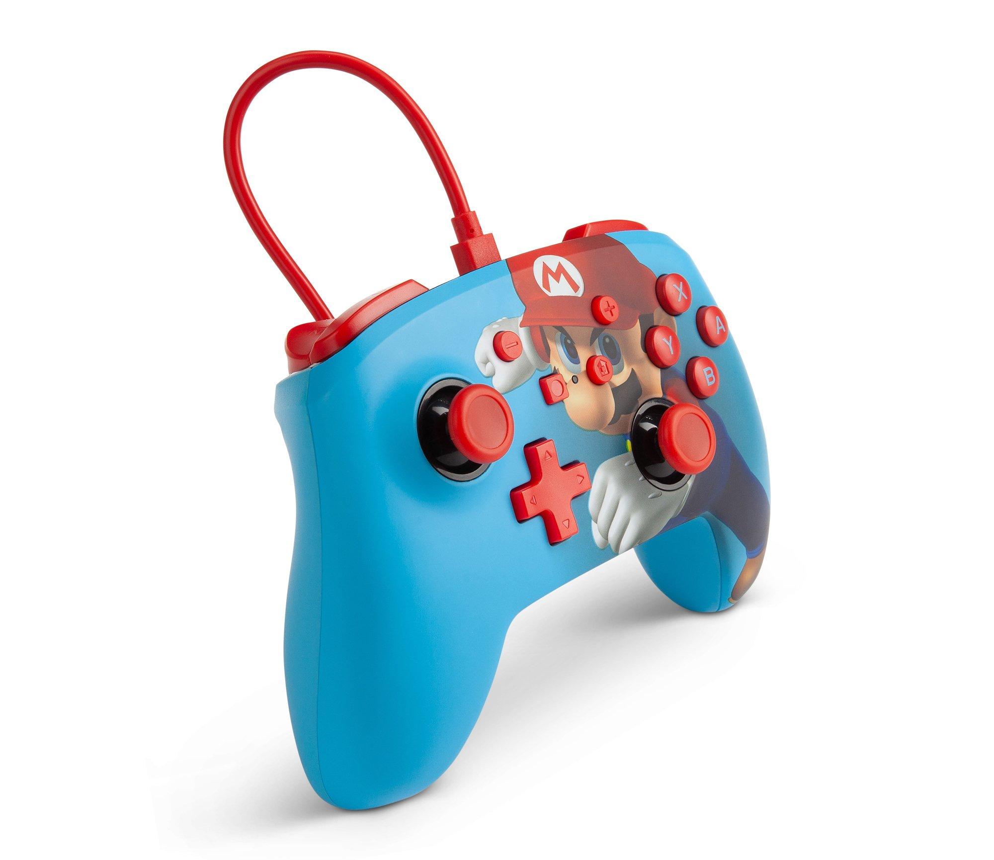 POWERA  Enhanced Wired Controller For Nintendo Switch – Mario Punch Mehrfarbig USB Gamepad Analog / Digital 