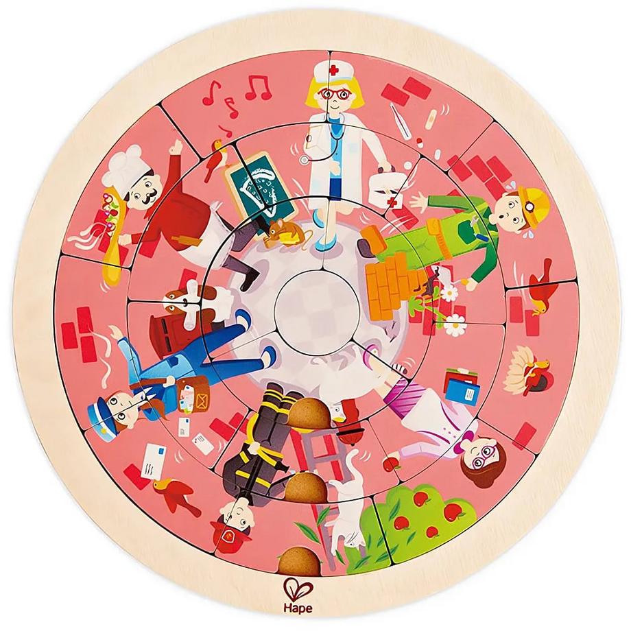 Hape  Puzzle Berufs-Karussell 