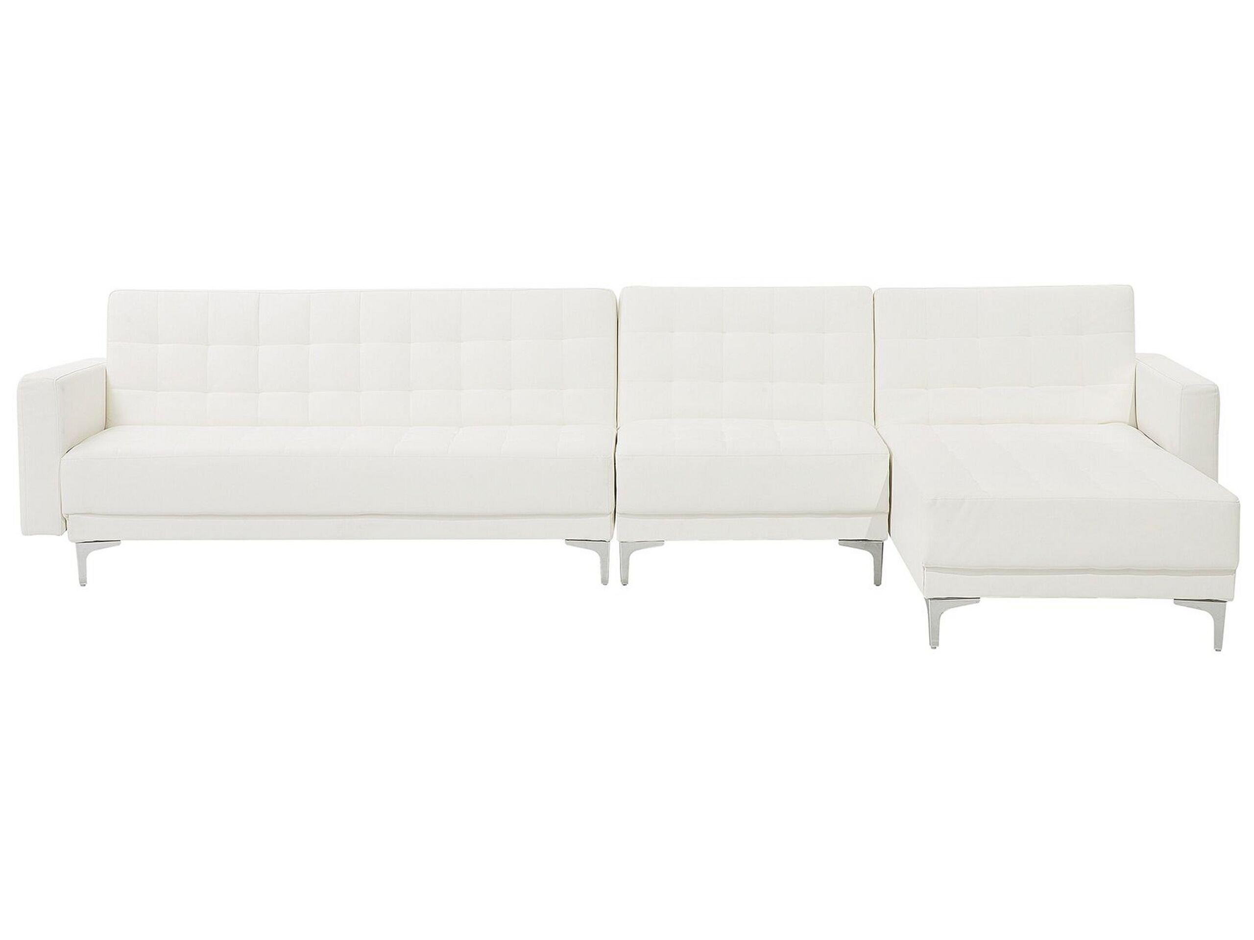 Beliani Ecksofa aus Kunstleder Modern ABERDEEN  