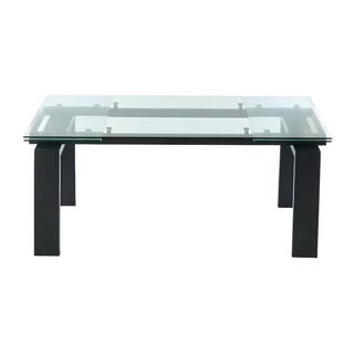 Vente-unique Table à  manger extensible LUBANA Verre trempé métal 8 à  10 cous  