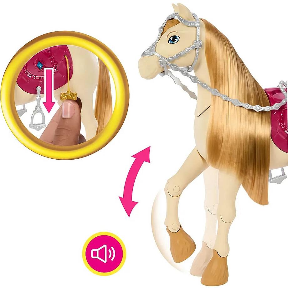 Barbie  Bewegliches Pferd mit Zubehör 
