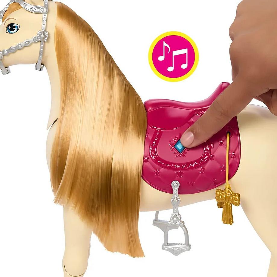 Barbie  Bewegliches Pferd mit Zubehör 