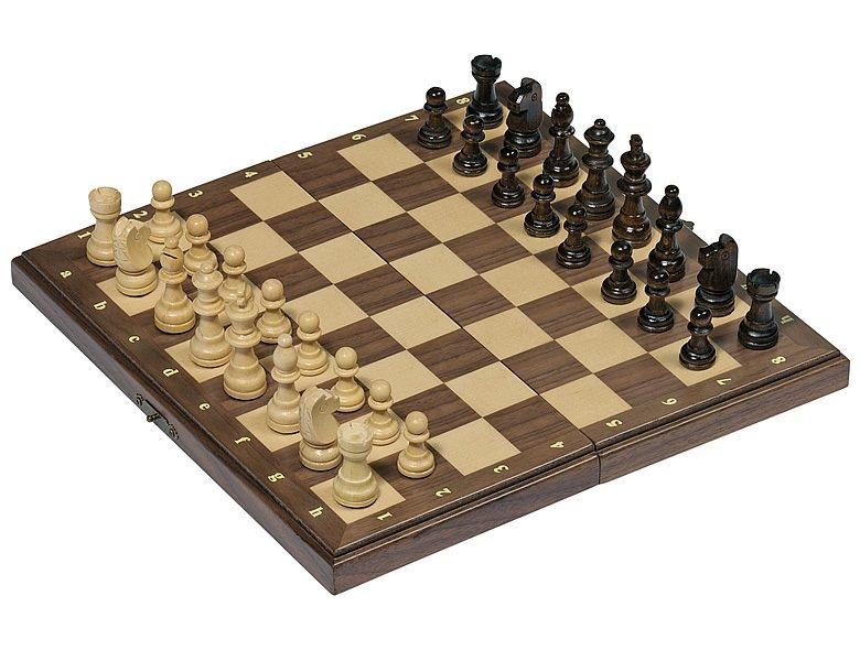 Image of Spiele Magnetisches Schachspiel in Holzklappkassette