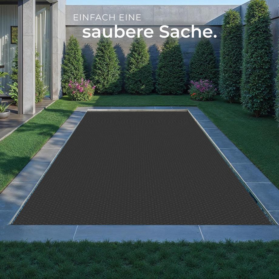 Tectake PoolabdeckungPolyethylenmitSolarfolie,selbstschwimmend,strapazierfähig,Schmutzschutz,500x800cm  