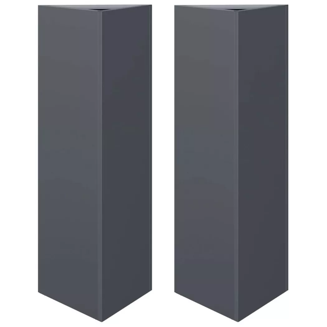 VidaXL - Jardinière métal, One Size, Gris