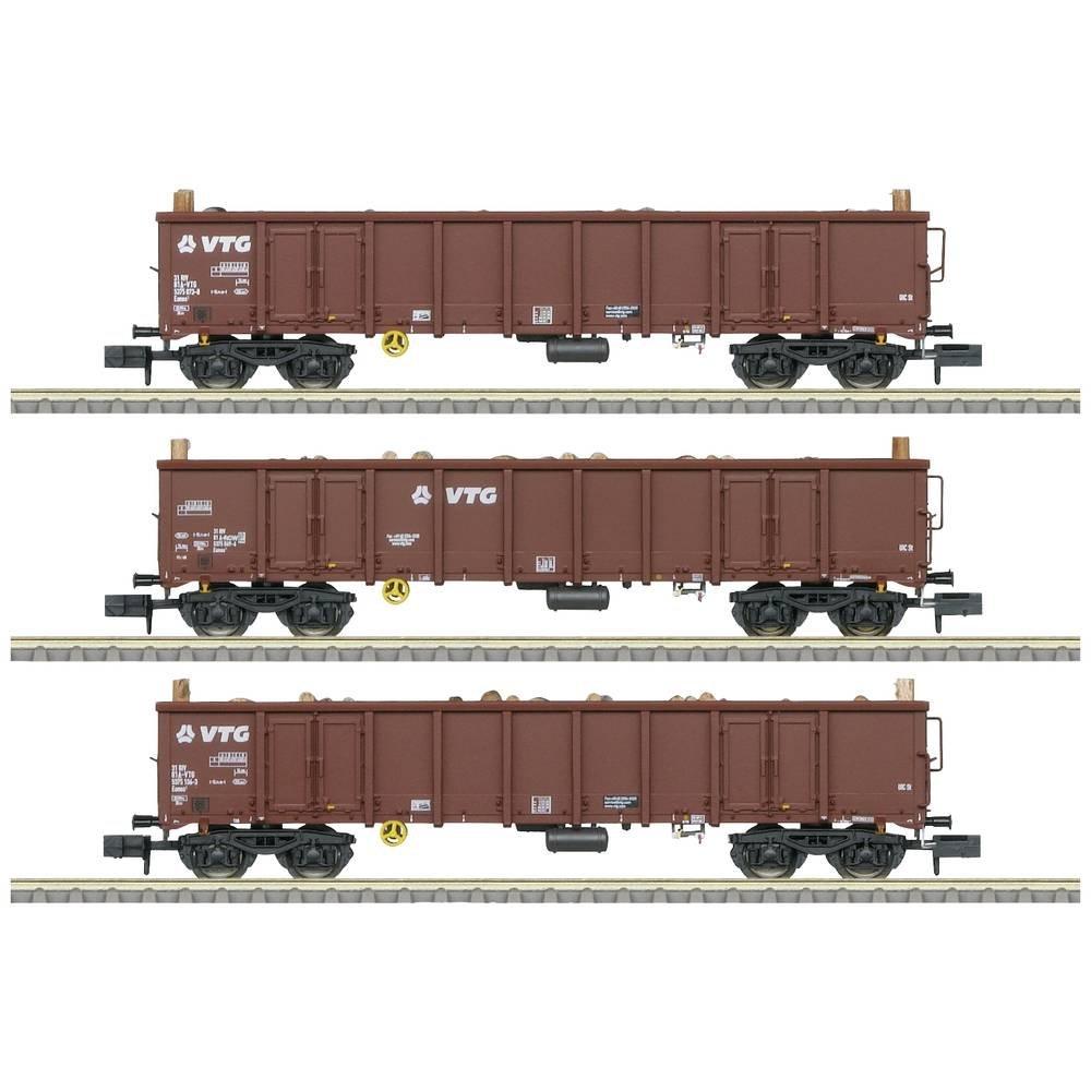 Image of N 3er-Set Hochbordwagen Eanos der VTG, MHI Multicolor