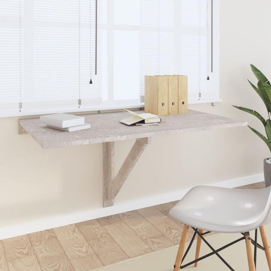 VidaXL Table murale bois d'ingénierie  