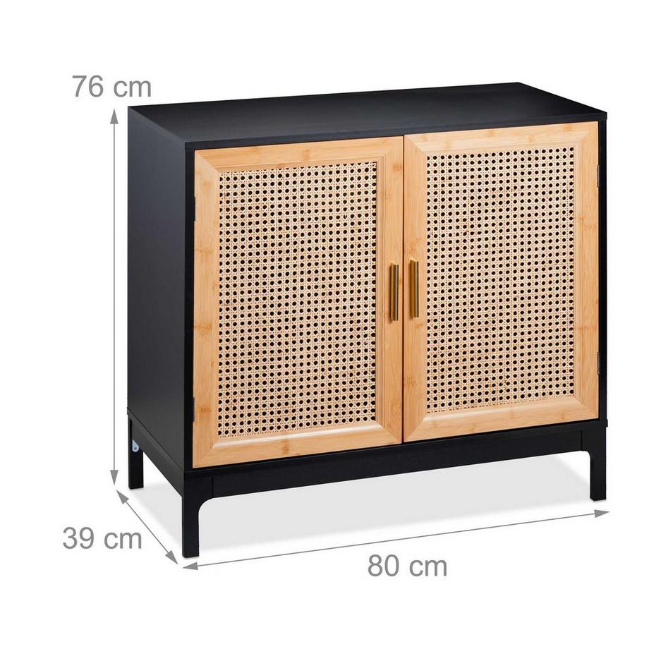 Northio  Buffet 2 portes en rotin 