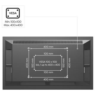 hama  TV-Standfuss, schwenkbar, höhenverstellbar, 140 cm (55″) bis 30 kg 