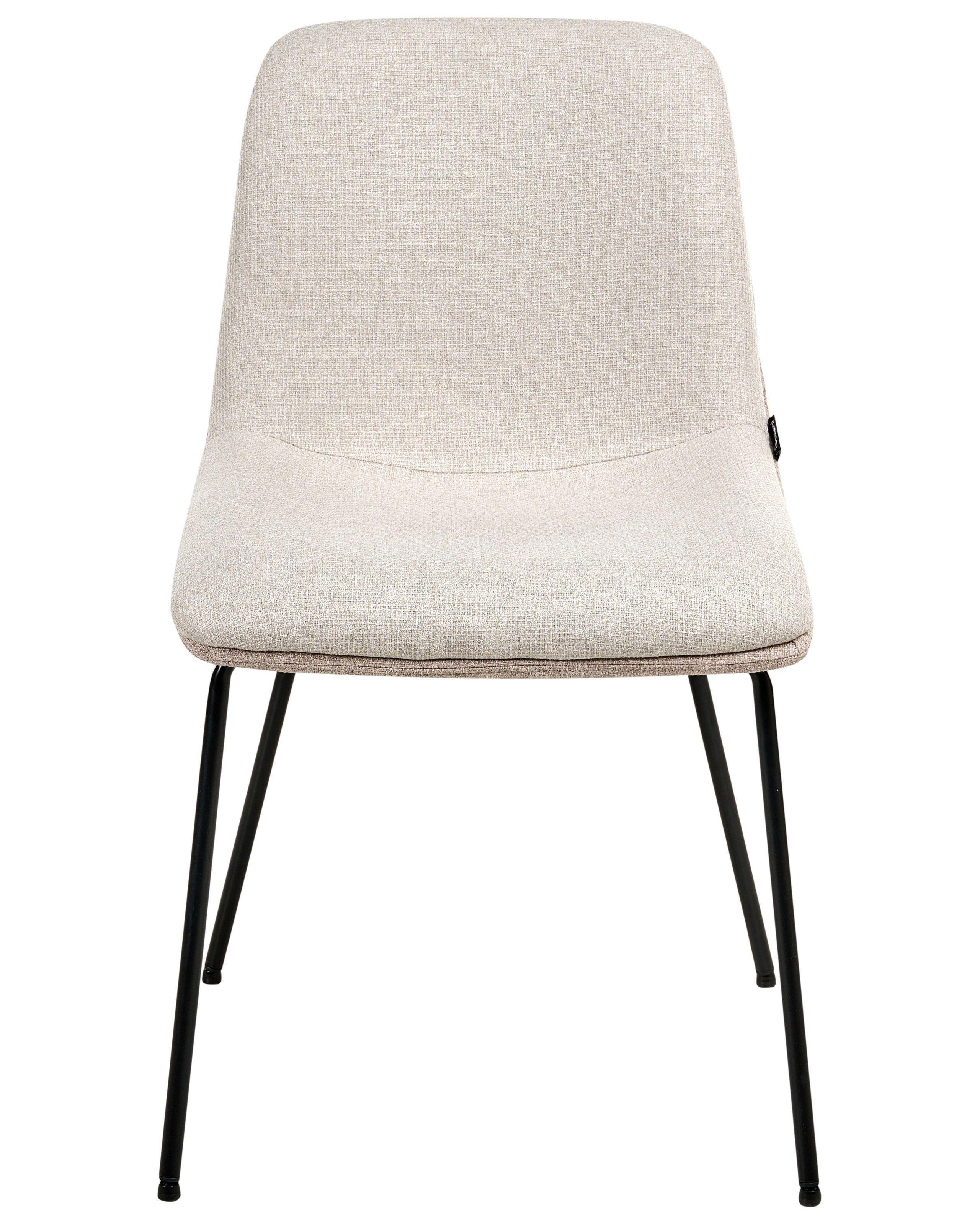 Beliani Set di 2 sedie da pranzo en Tessuto Scandinavo LORIDA  