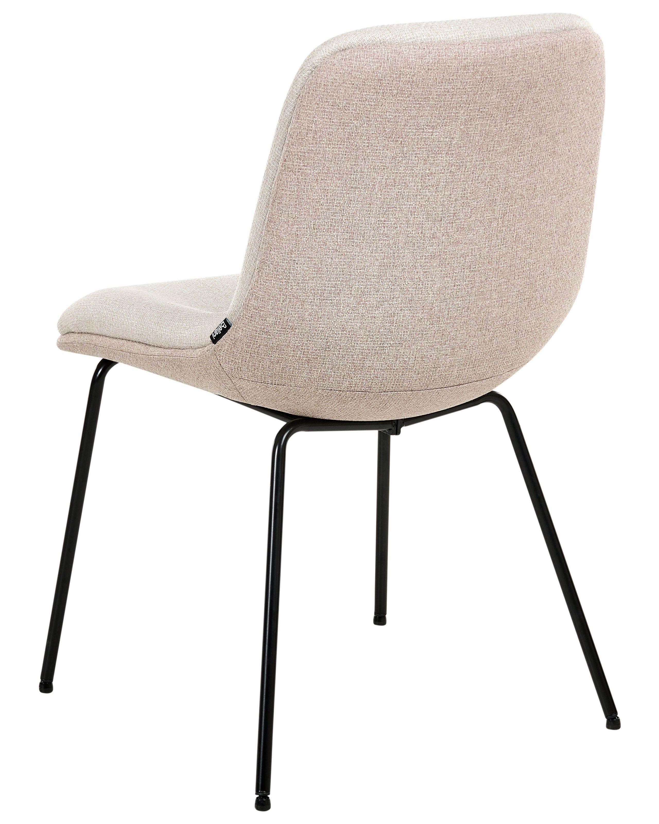 Beliani Set di 2 sedie da pranzo en Tessuto Scandinavo LORIDA  