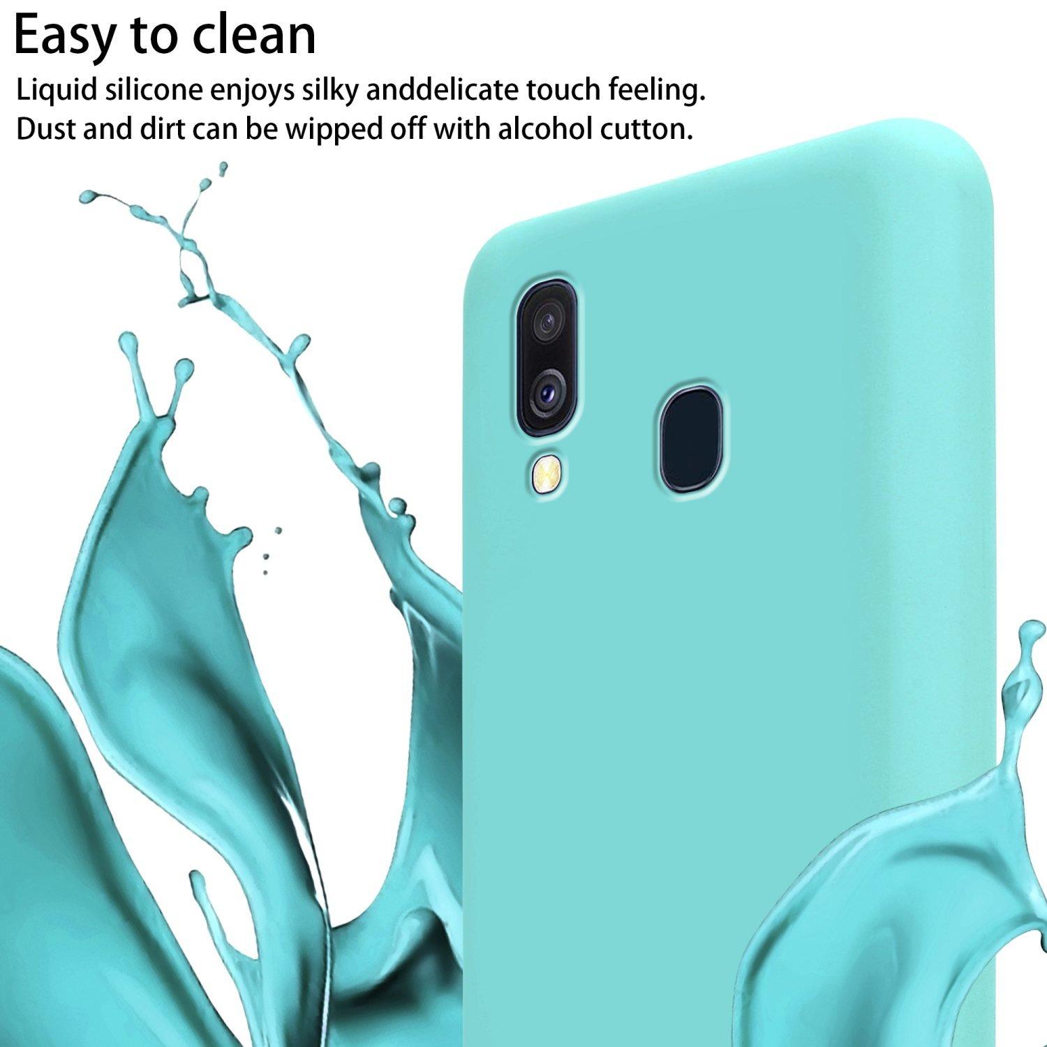 Cadorabo  Chaîne de téléphone portable compatible avec Samsung Galaxy A40 - Coque de protection en silicone avec cordelette réglable 