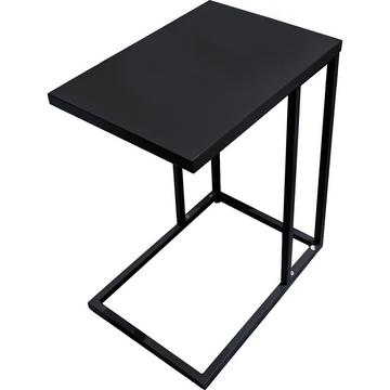 Tavolino da giardino Dorea acciaio nero 43x30