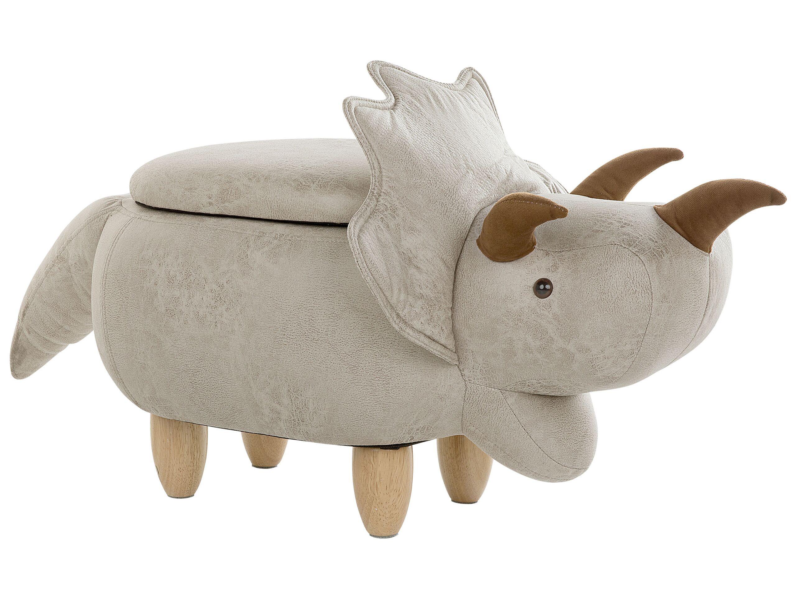 Beliani Repose-pied en Polyester Moderne TRICERATOPS  