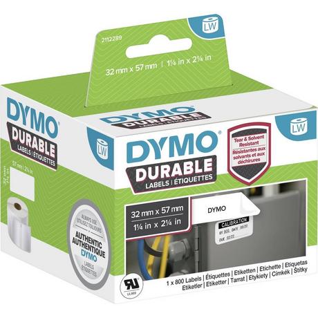 Dymo  Rouleau d'étiquettes haute performance LabelWriter, 57 mm x 32 mm, permanentes 