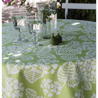 Fleur de Soleil Nappe enduite ronde ou ovale Hortensia  