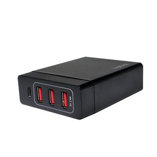 LogiLink  Adaptateur pour chargeur USB, 3 ports USB-A + 1 port USB-C, 60 W 